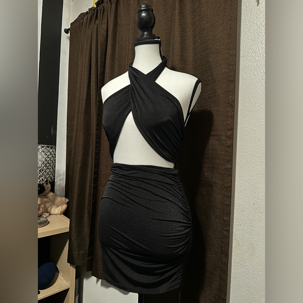 Black Crisscross Dress